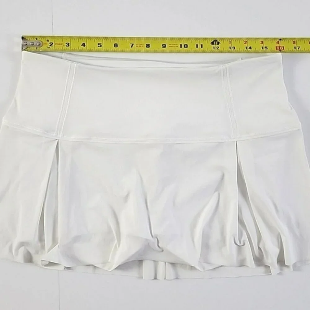 Lululemon Lost In Pace Skort Skirt White Flowy Lightweight Size 10 Regular - Picture 14 of 15